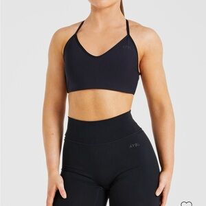AYBL Essential Crossback Sports Bra BLACK